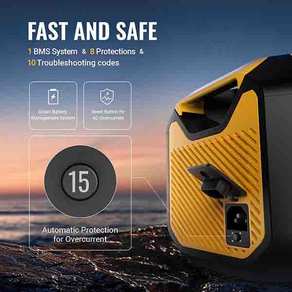 Flash300 Fast Charging Portable Power Station with fast and safe