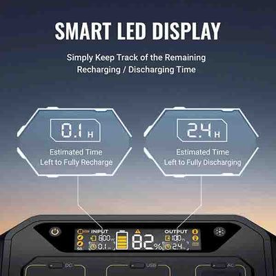 Flash300 Fast Charging Portable Power Station with smart led display