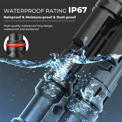 IP67 Waterproof solar y branch connectors