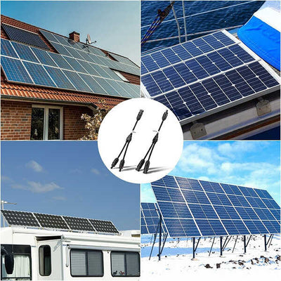 Solar Connectors Y Branch Parallel Adapter Cable Wire for solar panels