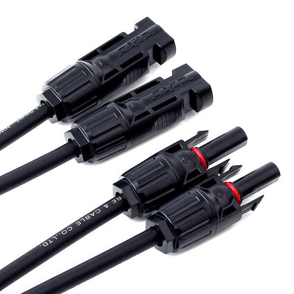 Htovila Y Branch Solar Connectors Parallel Cable Adapter 2-Way Solar Cable  Connector Self-locking IP67 Waterproof PV Panel Male Female Extension  Connector 12AWG 