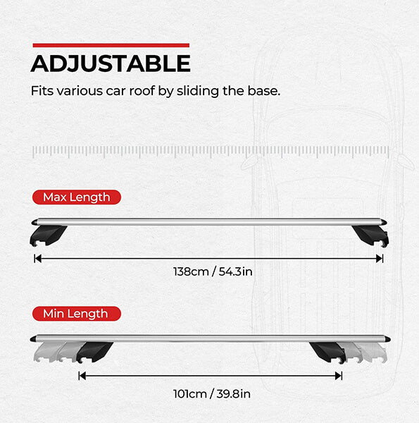 fits various car roof by sliding the base