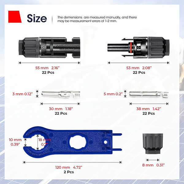 includes two free solar spanners
